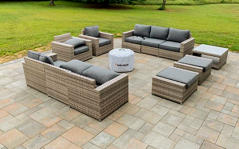 Image of a patio installation, perfect for entertaining.